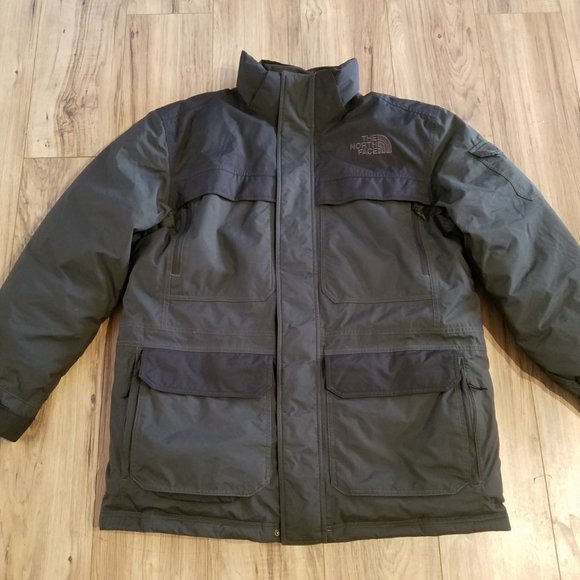North Face XL Mens Grey McMurdo Winter Down Parka Winter Puffer Ski Jacket Coat